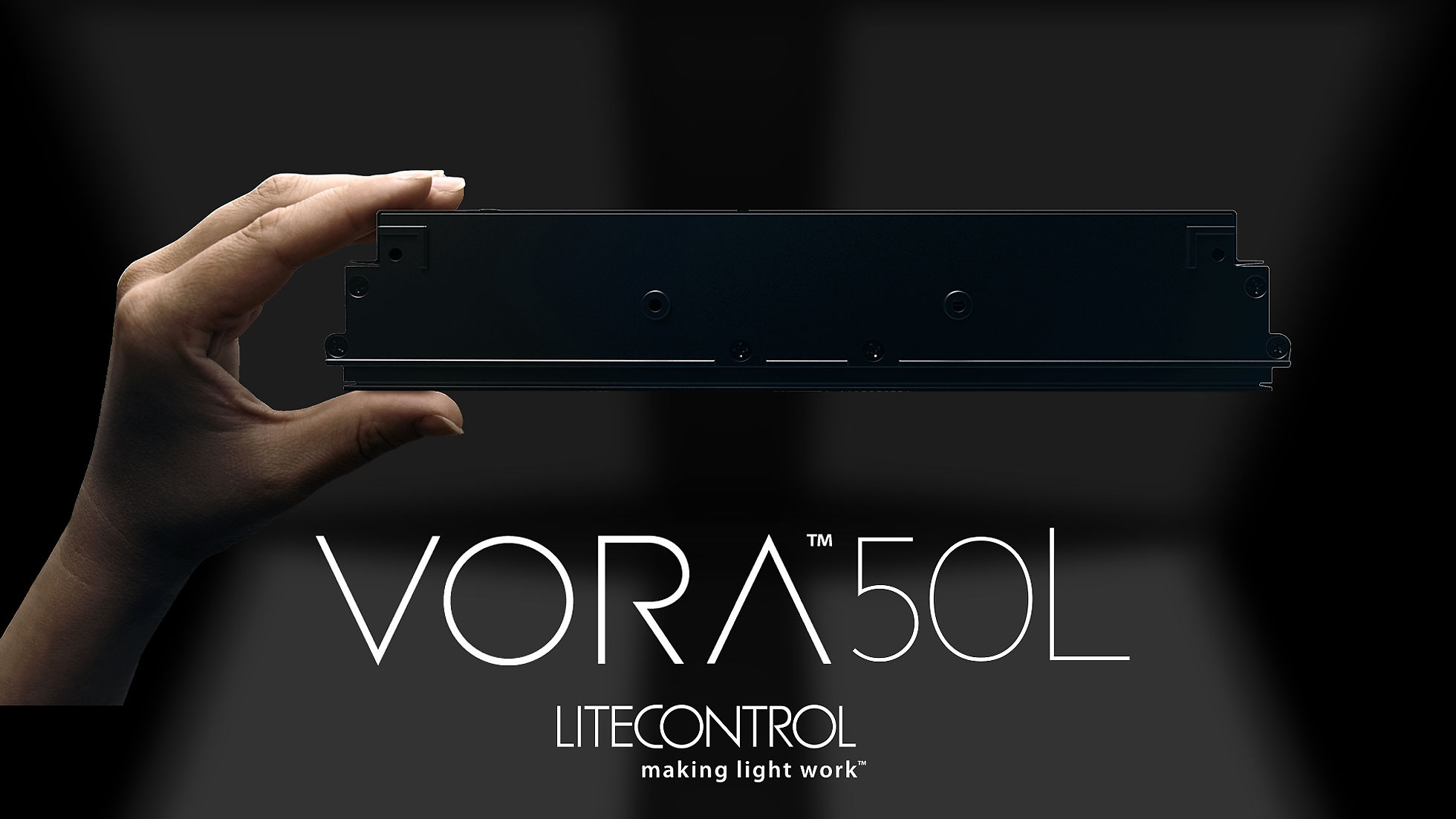Litecontrol Vora™ 50L Architectural Recessed Troffer with Edge-Lit Technology